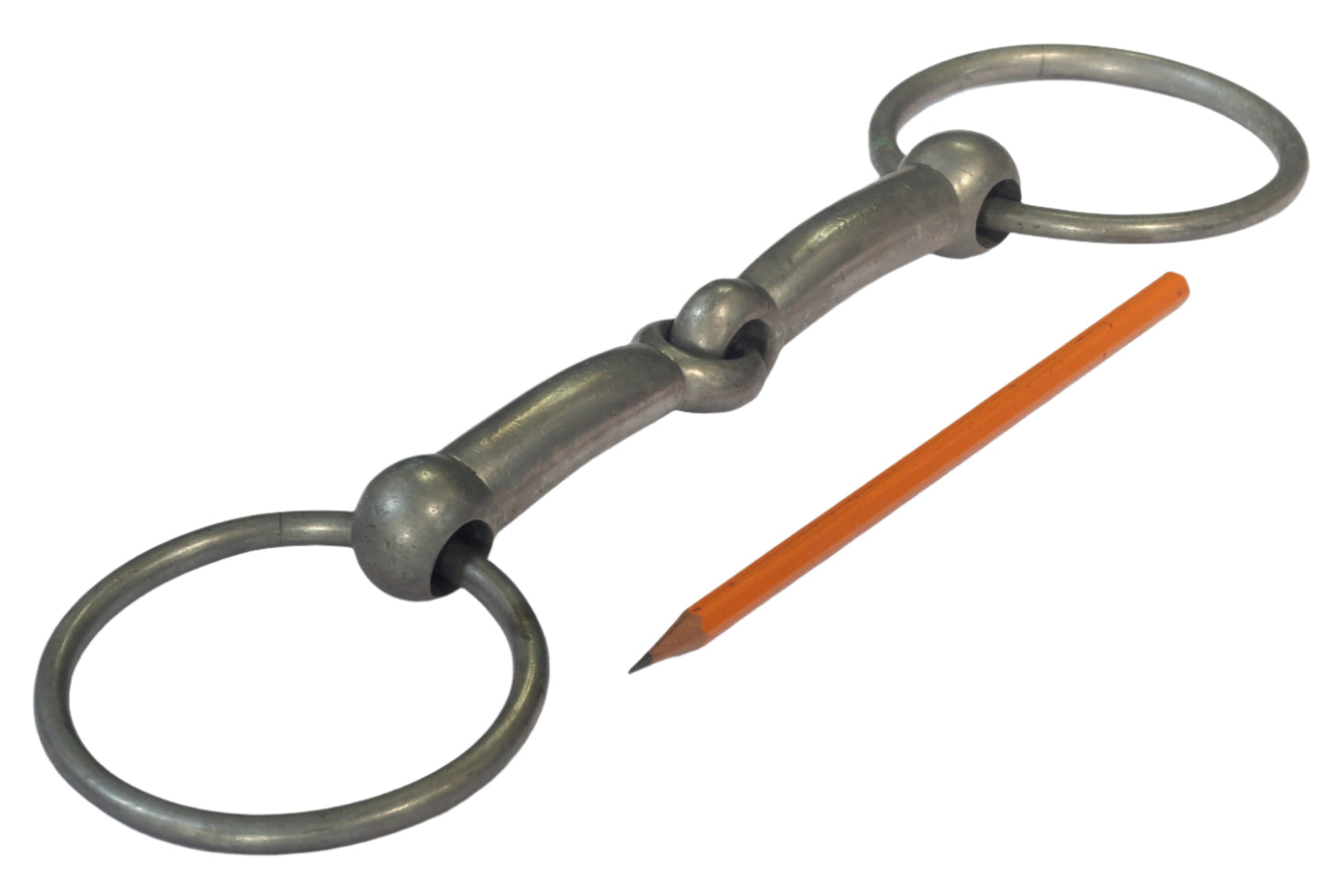 Large Vintage Nickoline Jointed Snaffle Bit