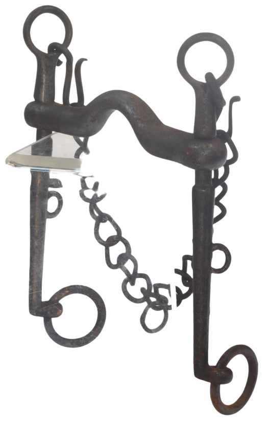 Antique Steel Weymouth Curb Bit by Sowter