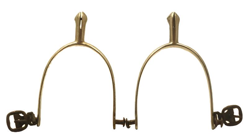 Pair of Nickel Hunting Spurs