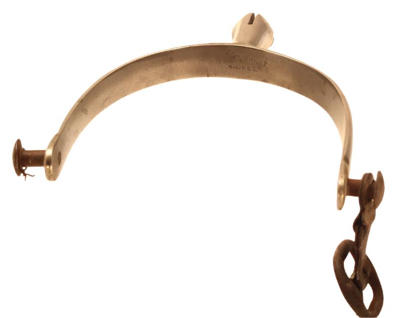 Pair of Nickel Hunting Spurs