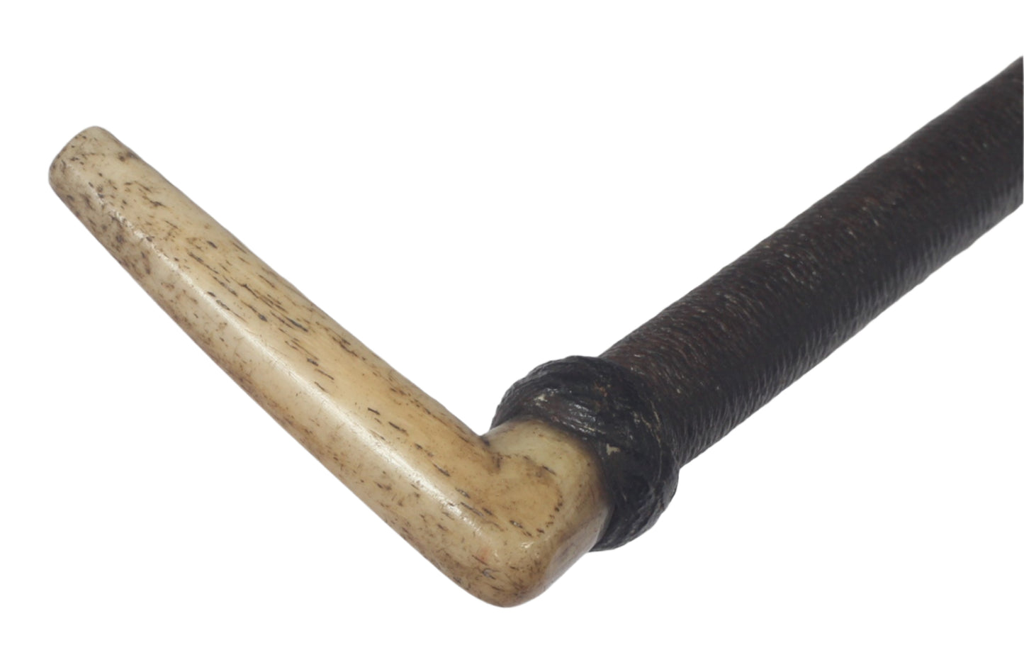 19th Century Sidesaddle Riding Whip with Bone Handle