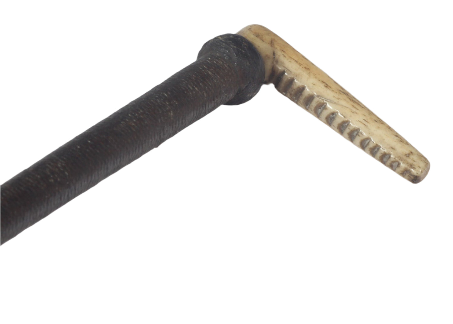 19th Century Sidesaddle Riding Whip with Bone Handle