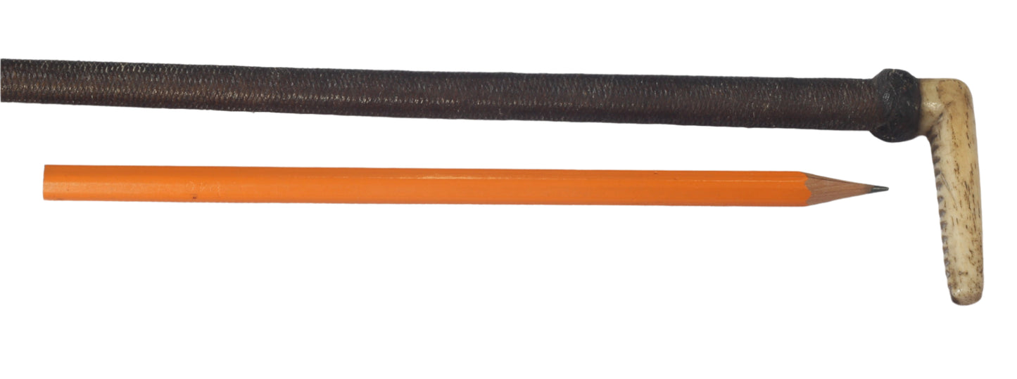 19th Century Sidesaddle Riding Whip with Bone Handle