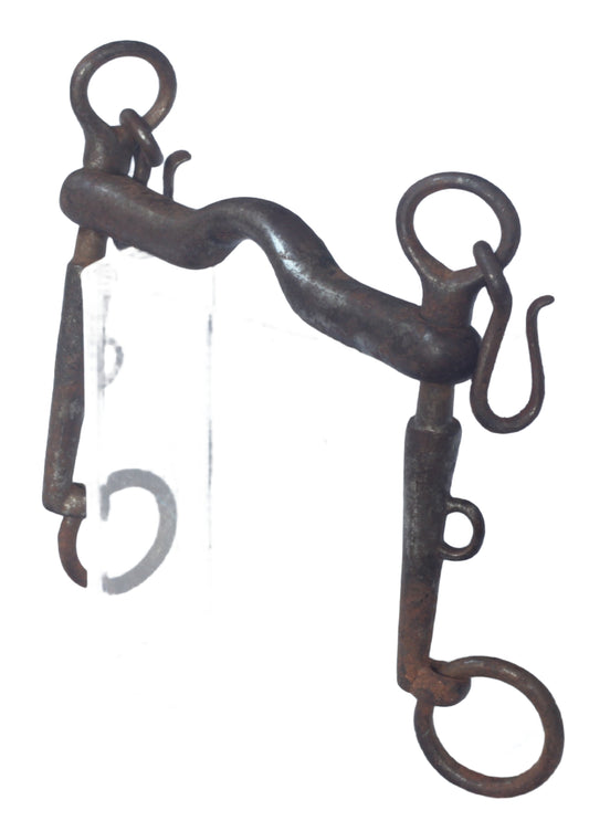 Antique Small Steel Weymouth Curb Bit by Whippy & Co