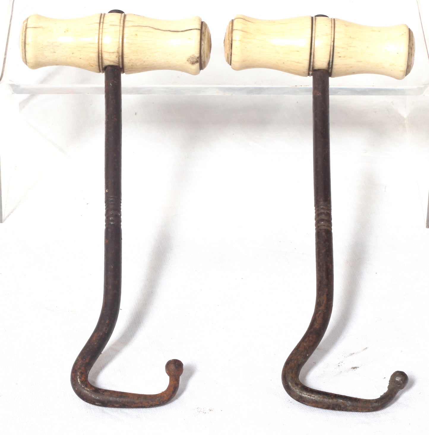 Vintage Bone Handled Boot Pulls