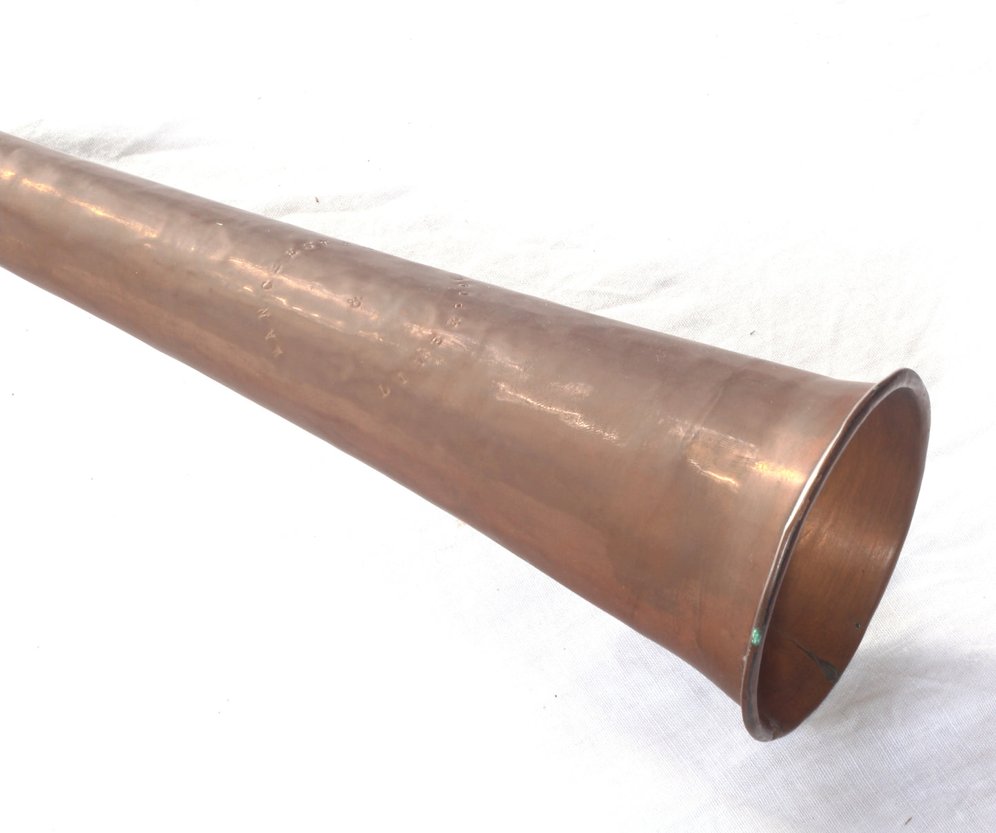 Old Copper Coach or Post Horn stamped Manchester & Liverpool