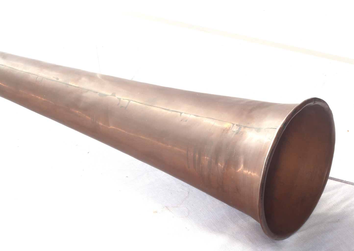 Old Copper Coach or Post Horn stamped Manchester & Liverpool