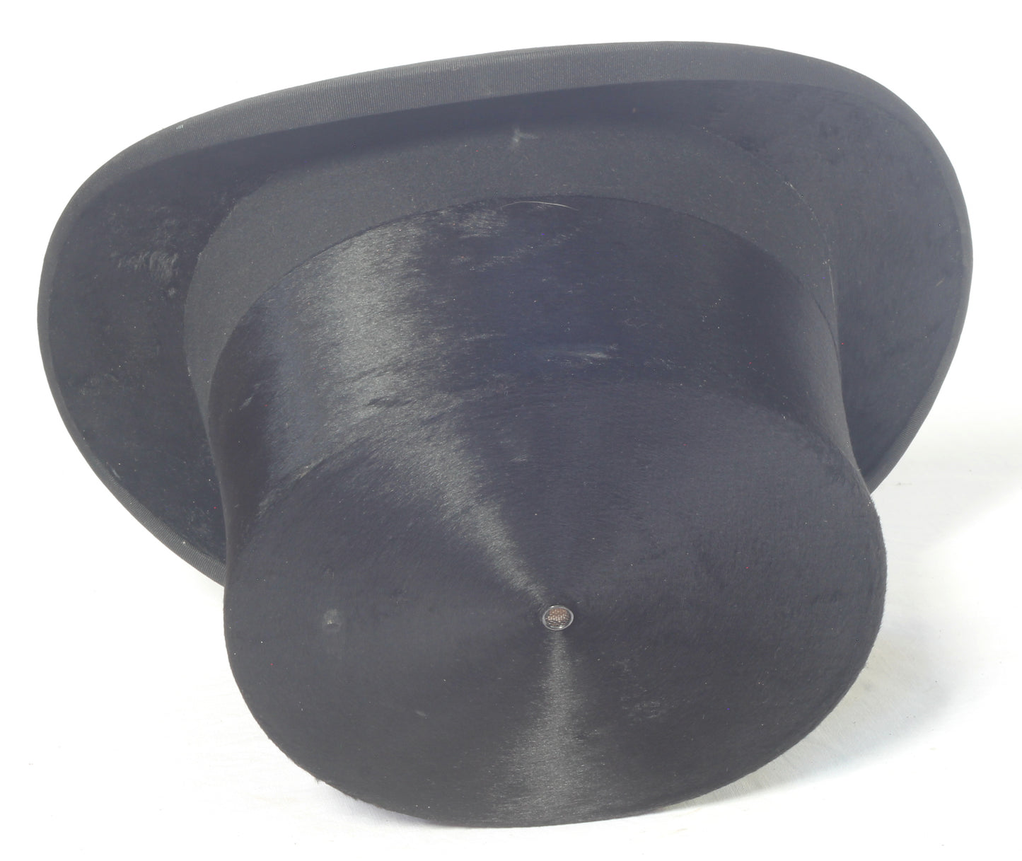 Vintage Silk Top Hat Size 6⅞ in Leather Case