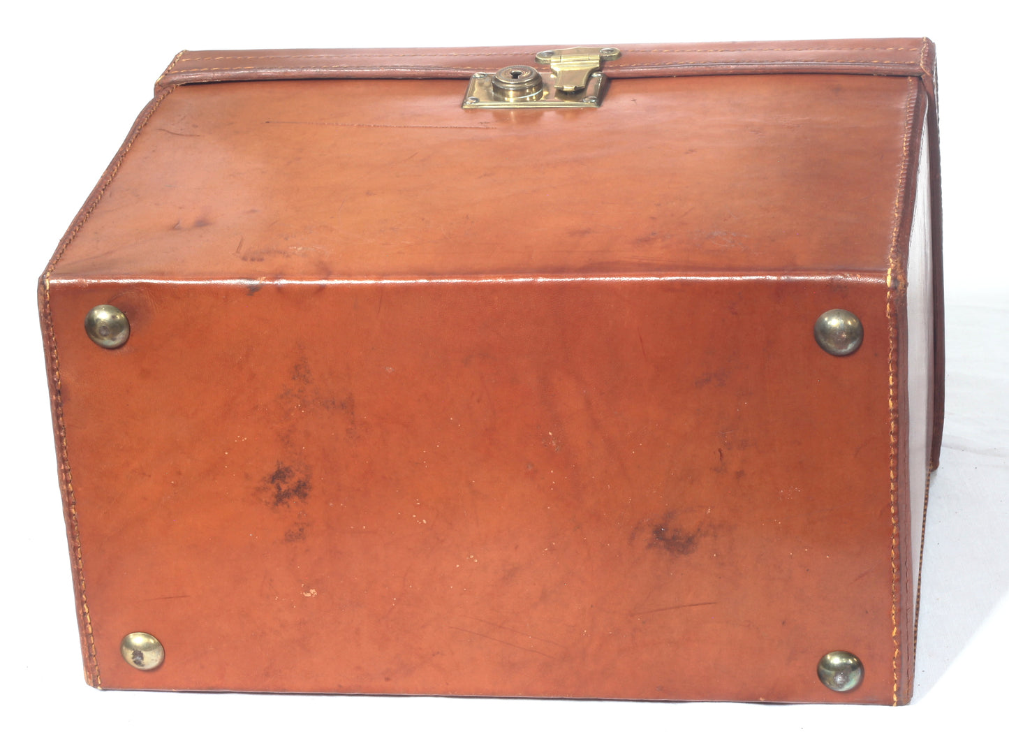 Vintage Silk Top Hat Size 6⅞ in Leather Case