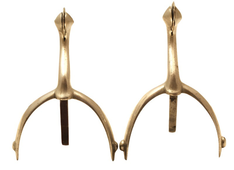 Pair of Swan Necked Box Spurs