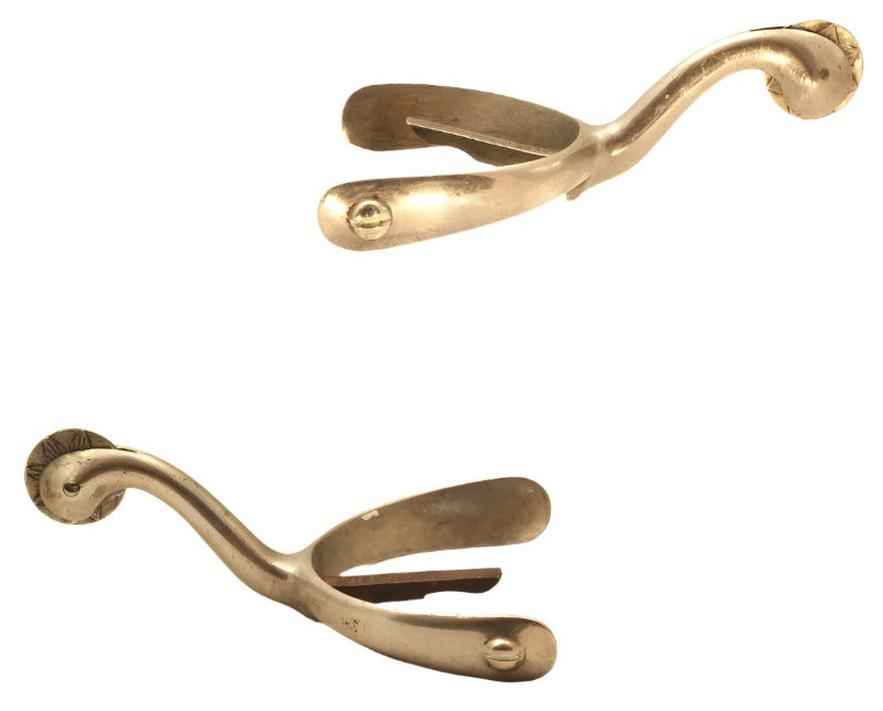 Pair of Swan Necked Box Spurs
