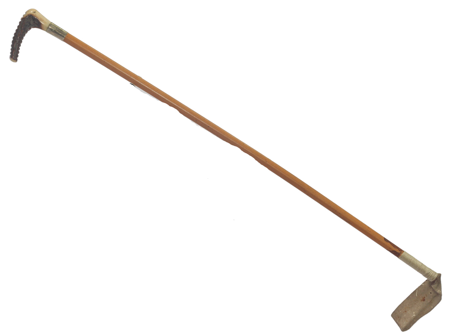 Antique Malacca Sidesaddle Hunting Whip or Crop