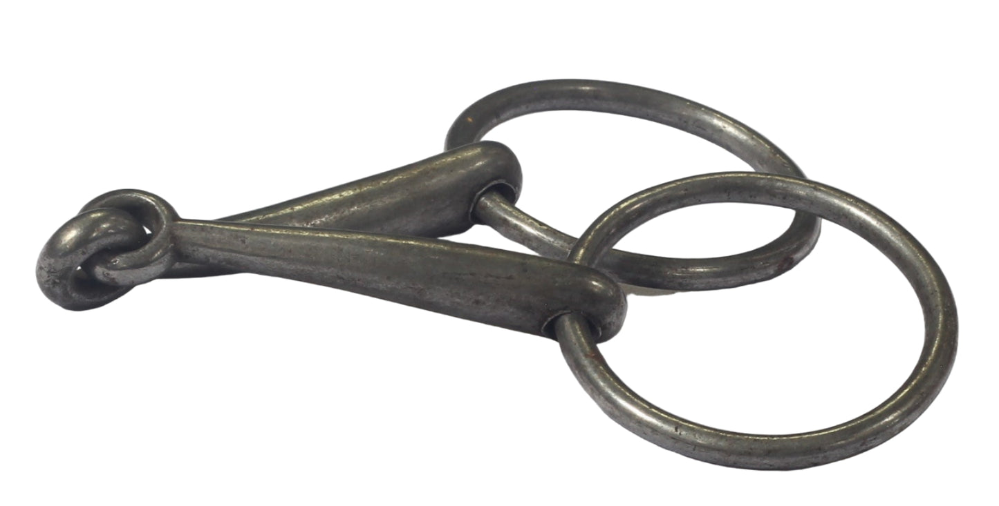 A Fine Steel Loose Ring Snaffle or Bradoon Bit