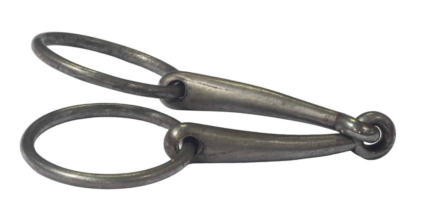 A Fine Steel Loose Ring Snaffle or Bradoon Bit