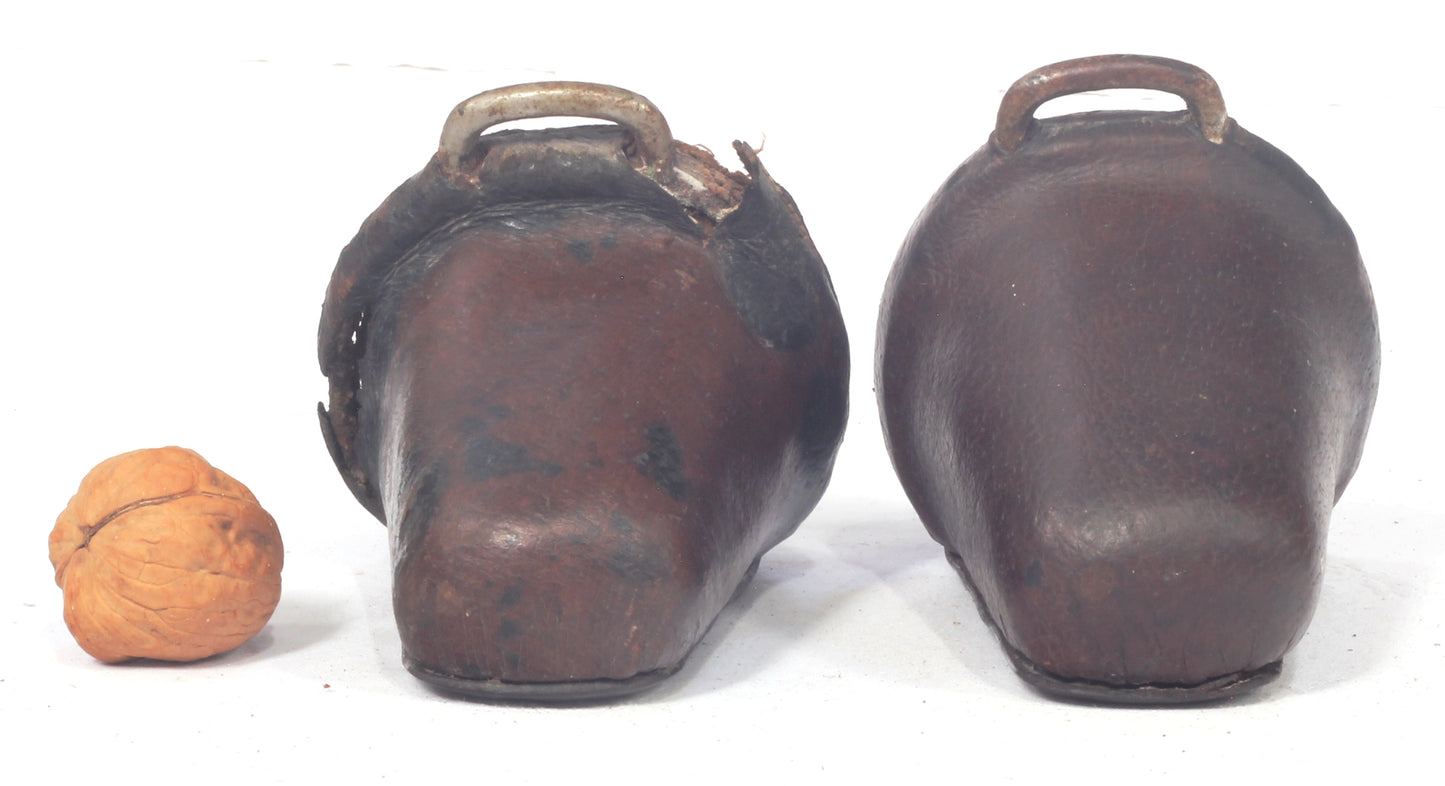 Antique child's leather toe or clog stirrups