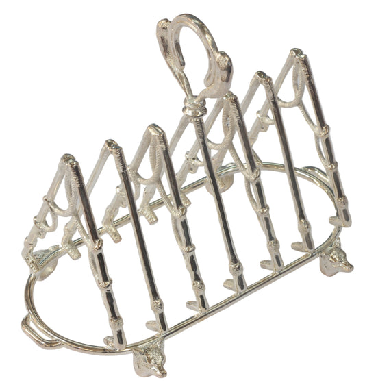 Silver Plated Hunting Whip Toast Rack