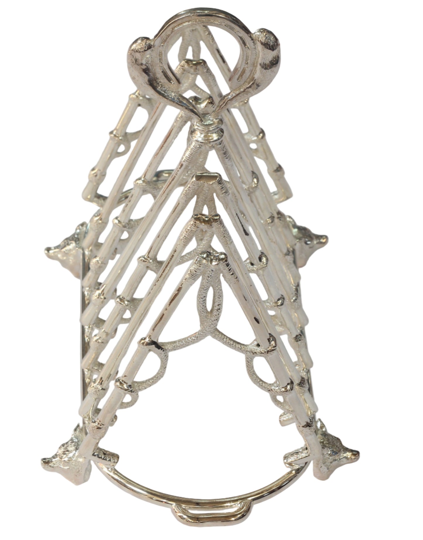 Silver Plated Hunting Themed Toast Rack
