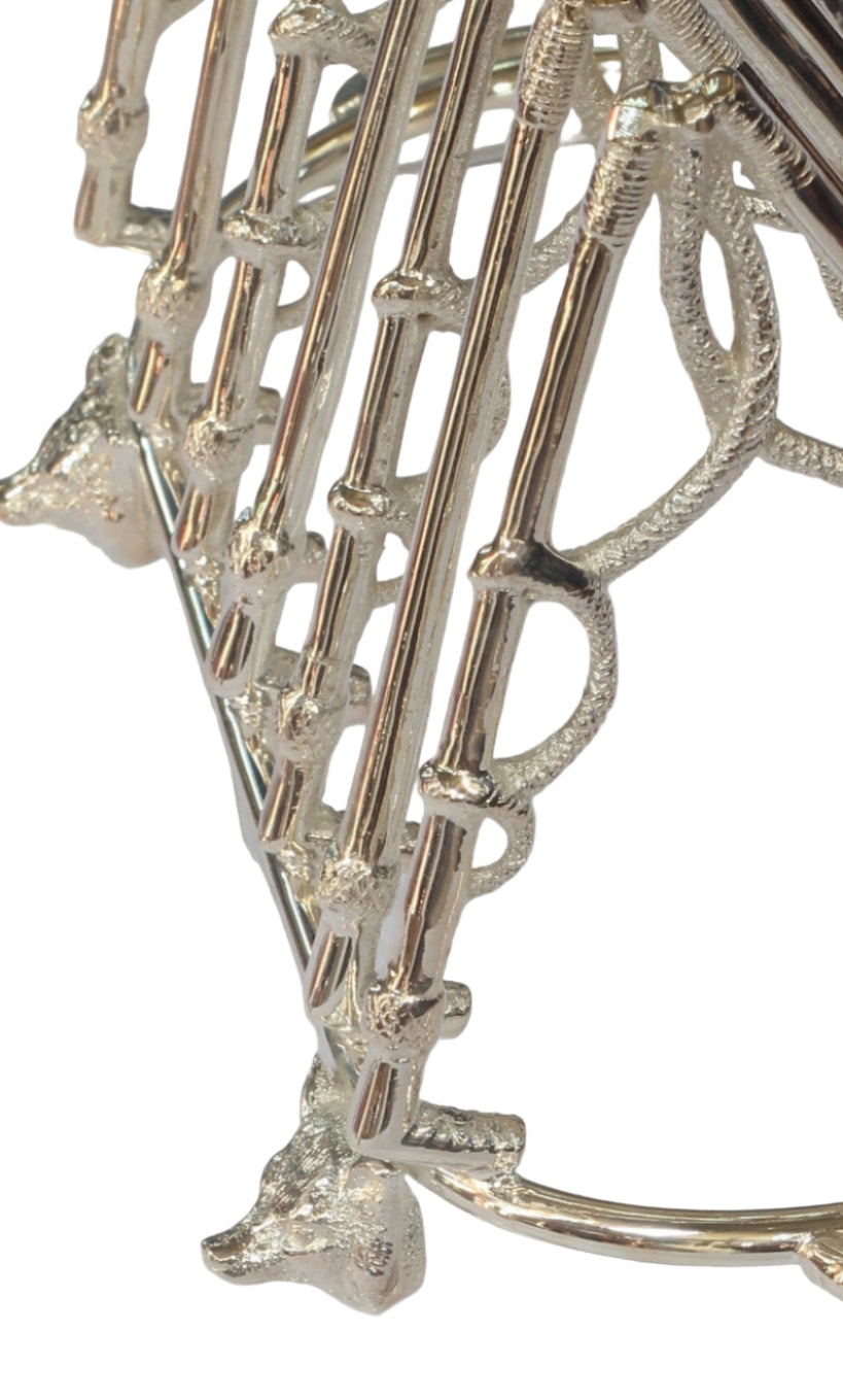Silver Plated Hunting Themed Toast Rack