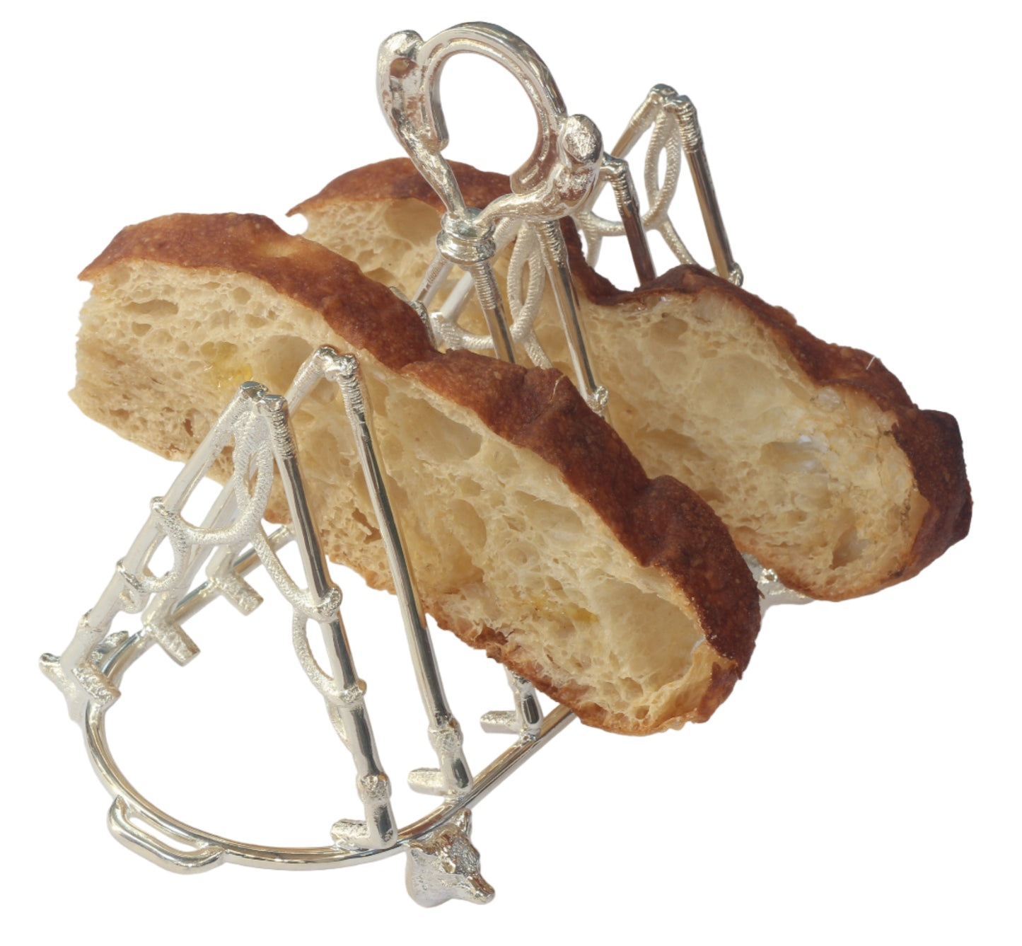 Silver Plated Hunting Themed Toast Rack