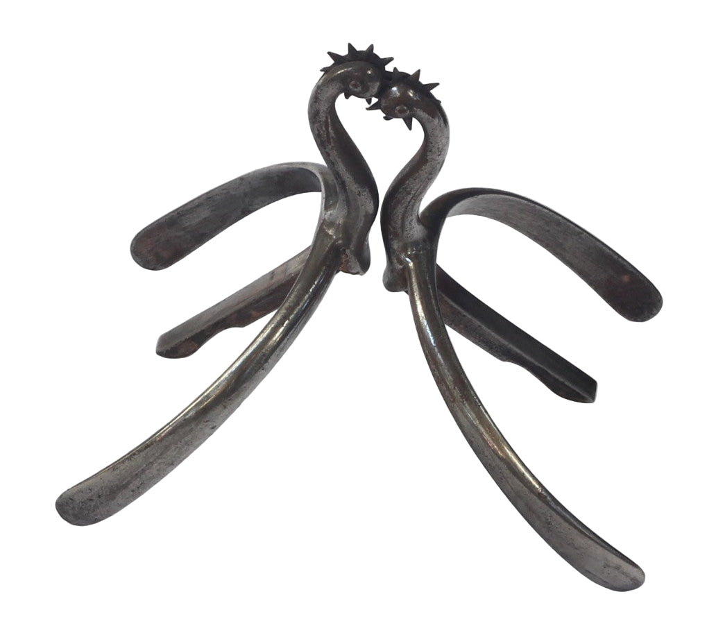 Fine Steel Box Spurs by Coe of London