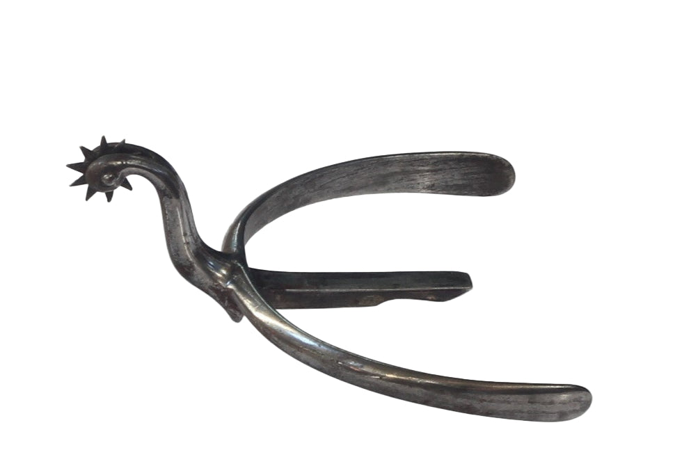 Fine Steel Box Spurs by Coe of London