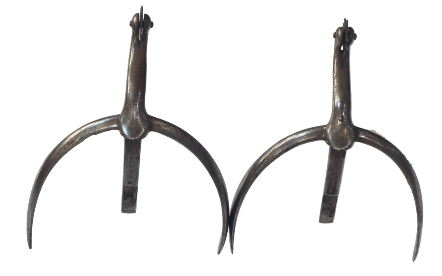 Fine Steel Box Spurs by Coe of London