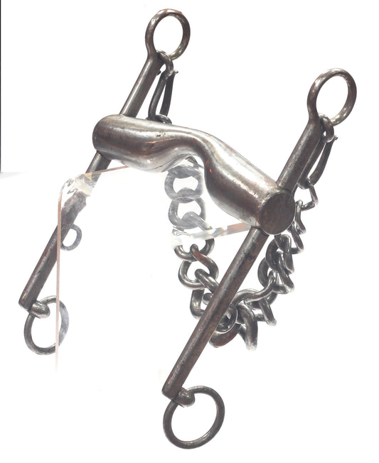 A 19th Century Curb Bit with Graduated Curb Chain