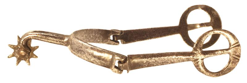 17th Century Steel Spur with Hinged Arms