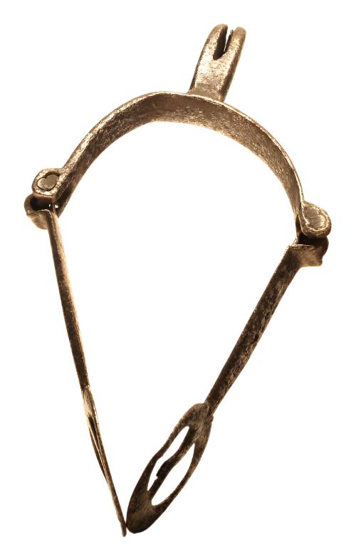 17th Century Steel Spur with Hinged Arms