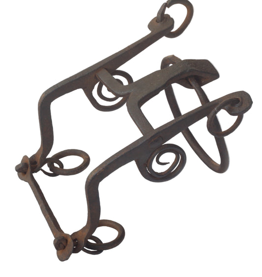 Antique African Ring Bit with Coiled Cheeks