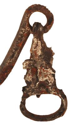An Excavated 14th / 15th Century Rowel Spur with Hooks