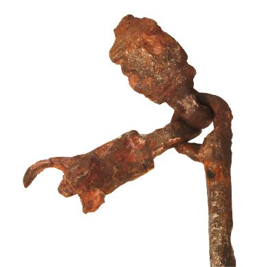 An Excavated 14th / 15th Century Rowel Spur with Hooks
