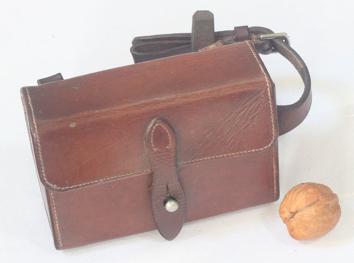 Vintage Swaine & Adeney Sandwich Tin in Leather Case