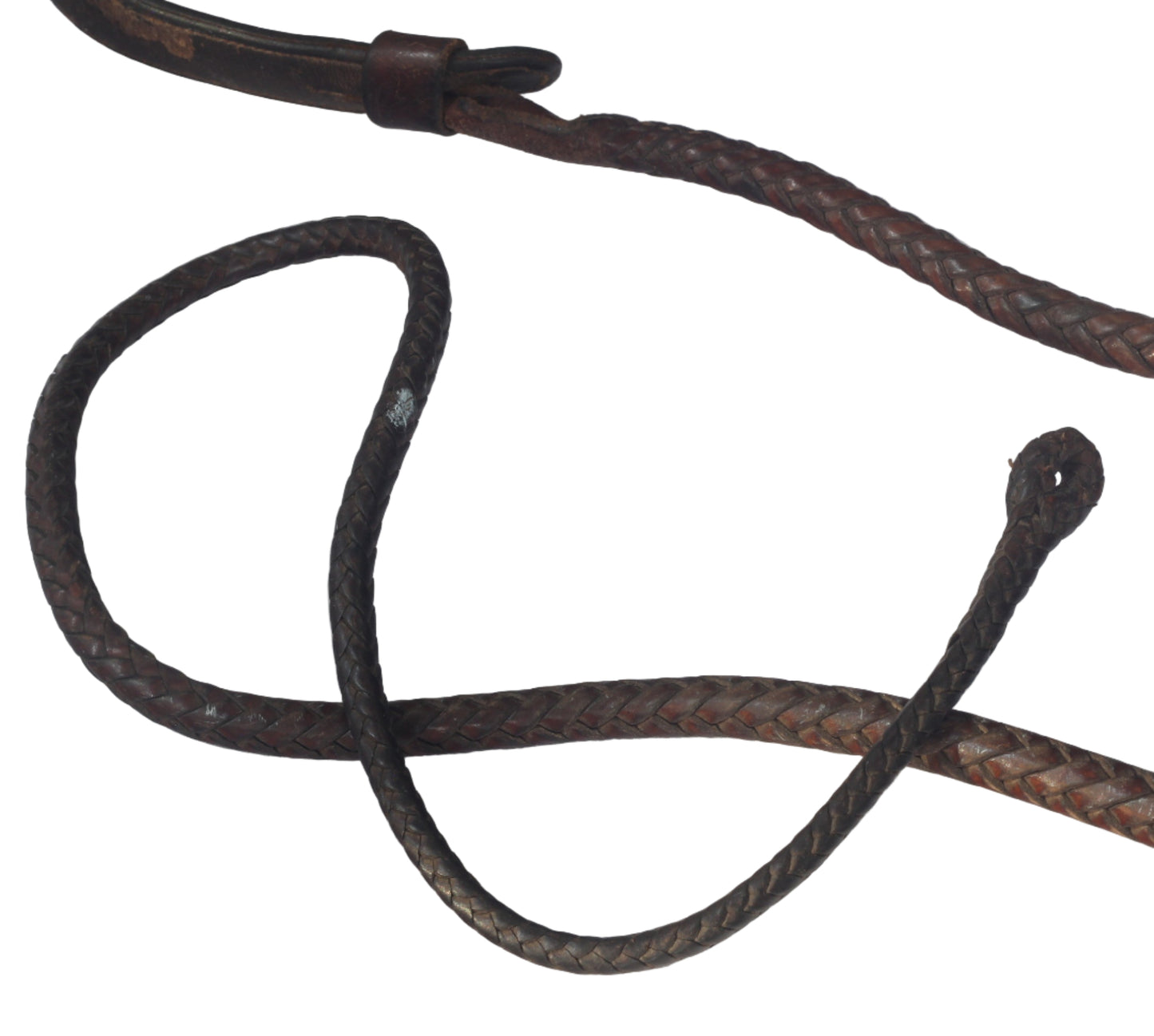 Vintage Rustic Ash Hunting Whip or Crop with Thong