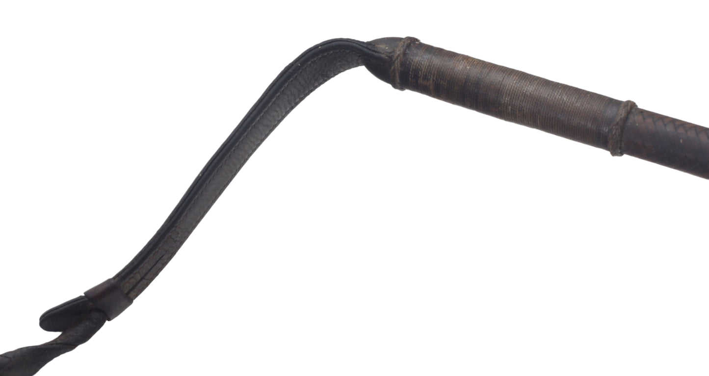 1929 Swaine & Adeney Ladies Leather Hunting Whip