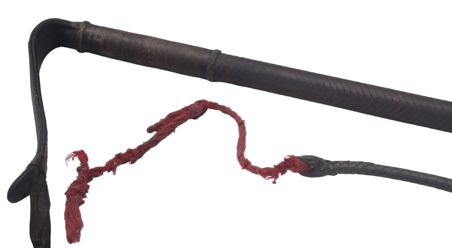 1929 Swaine & Adeney Ladies Leather Hunting Whip