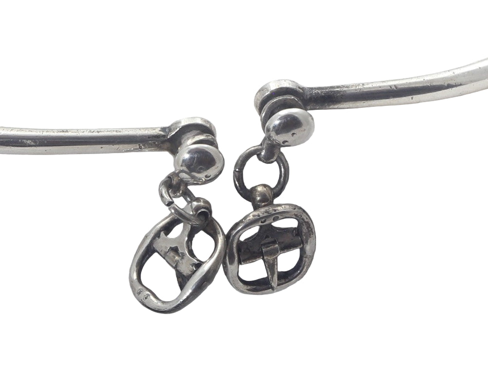 Pair of 1882 Victorian Sterling Silver Riding Spurs