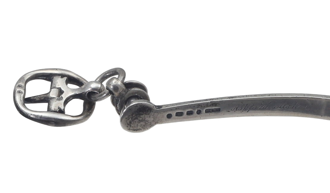 Pair of 1882 Victorian Sterling Silver Riding Spurs