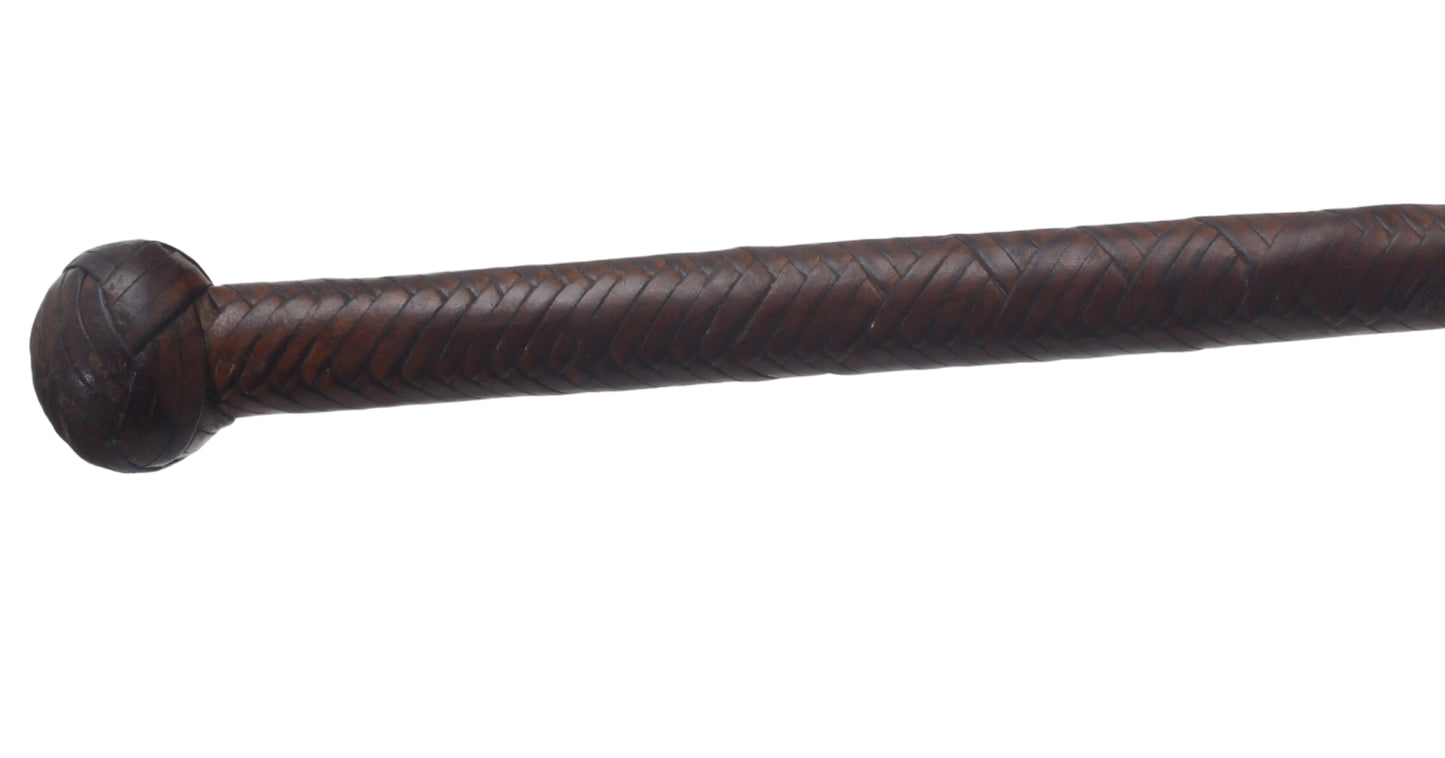 Antique Braided Leather Stock Whip