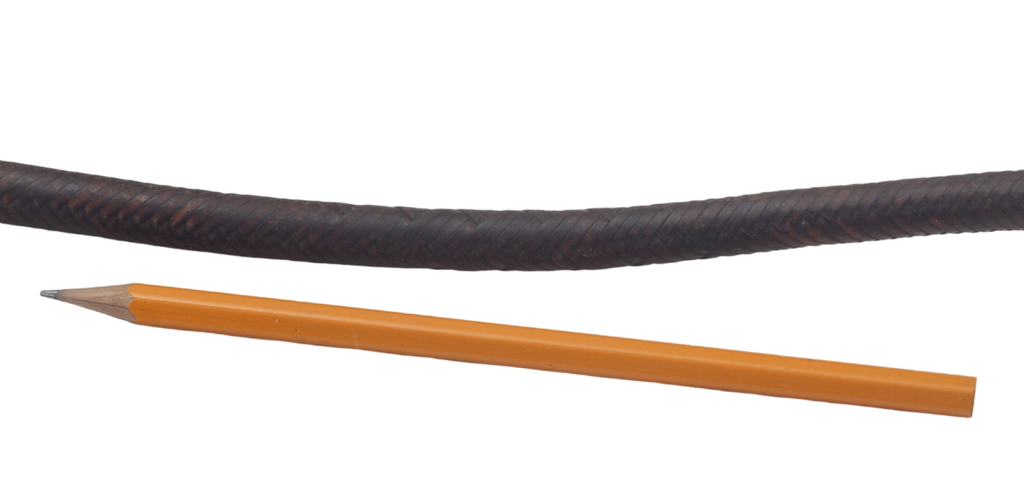 Antique Braided Leather Stock Whip