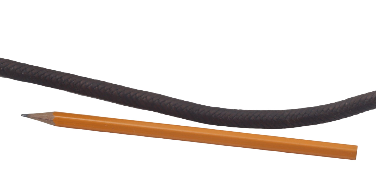 Antique Braided Leather Stock Whip