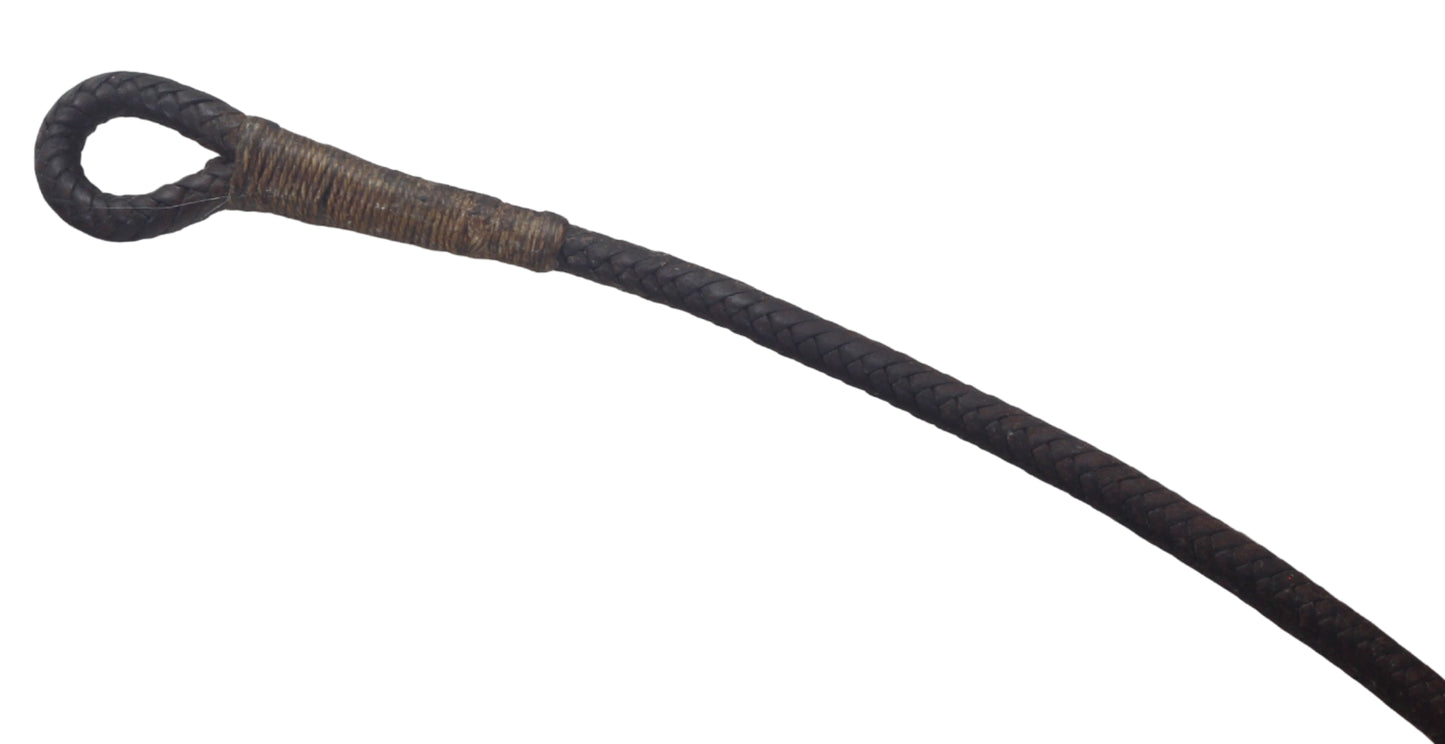 Antique Braided Leather Stock Whip