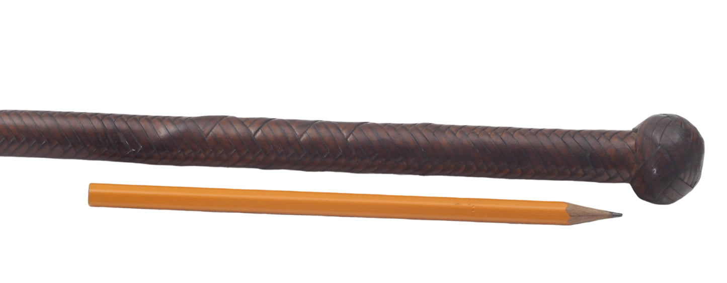 Antique Braided Leather Stock Whip
