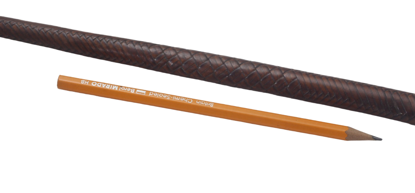 Antique Braided Leather Stock Whip