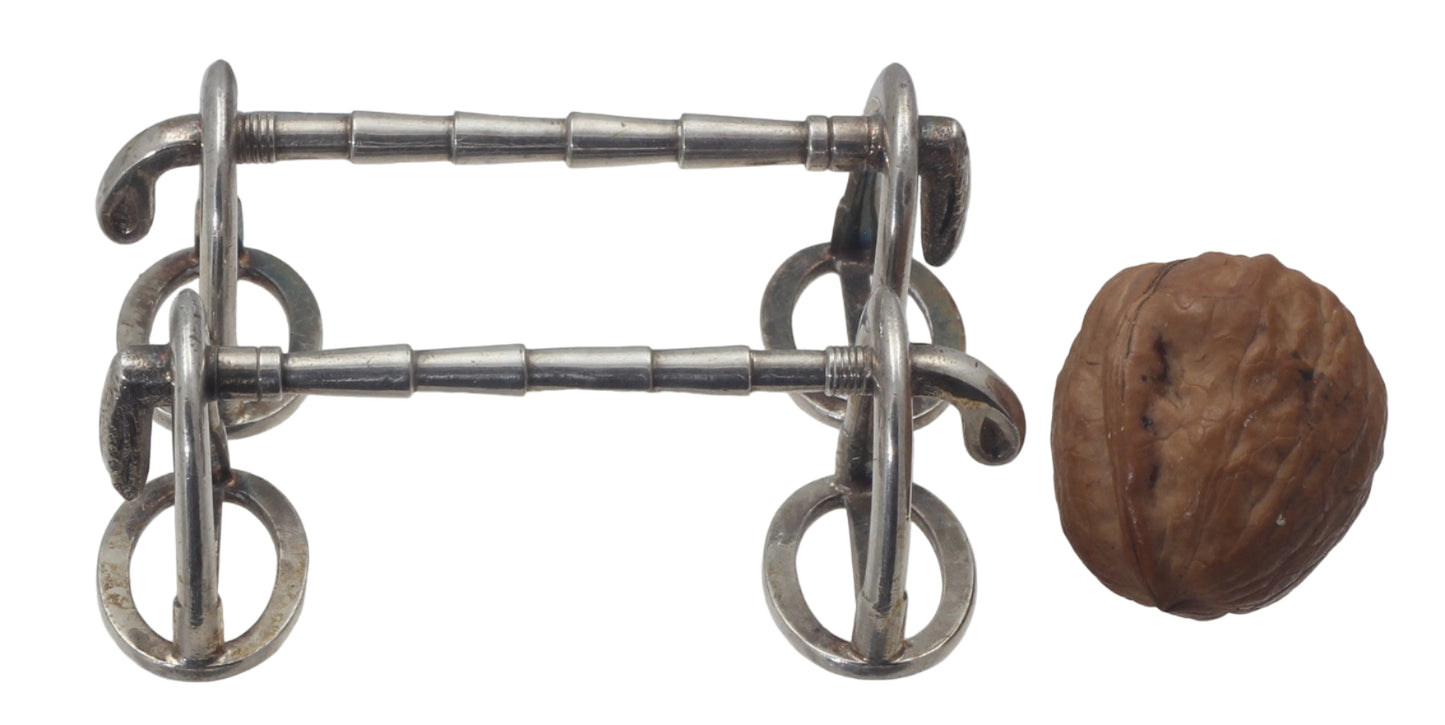 Antique Elkington 1863 Equestrian Whip and Stirrup Knife Rests