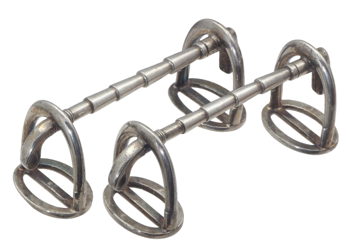 Antique Elkington 1863 Equestrian Whip and Stirrup Knife Rests