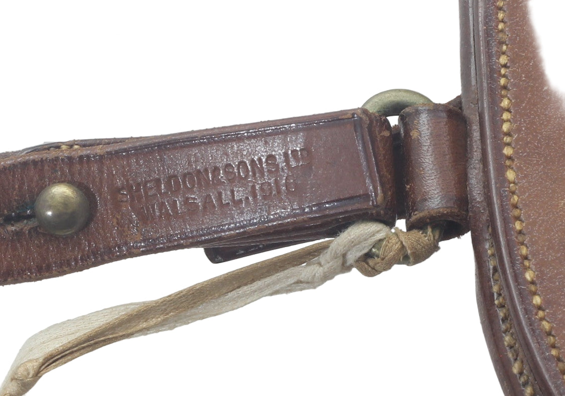 WWI 1915 British Military Spare Horseshoe Case with Sword Frog & Sealed Standard Pattern
