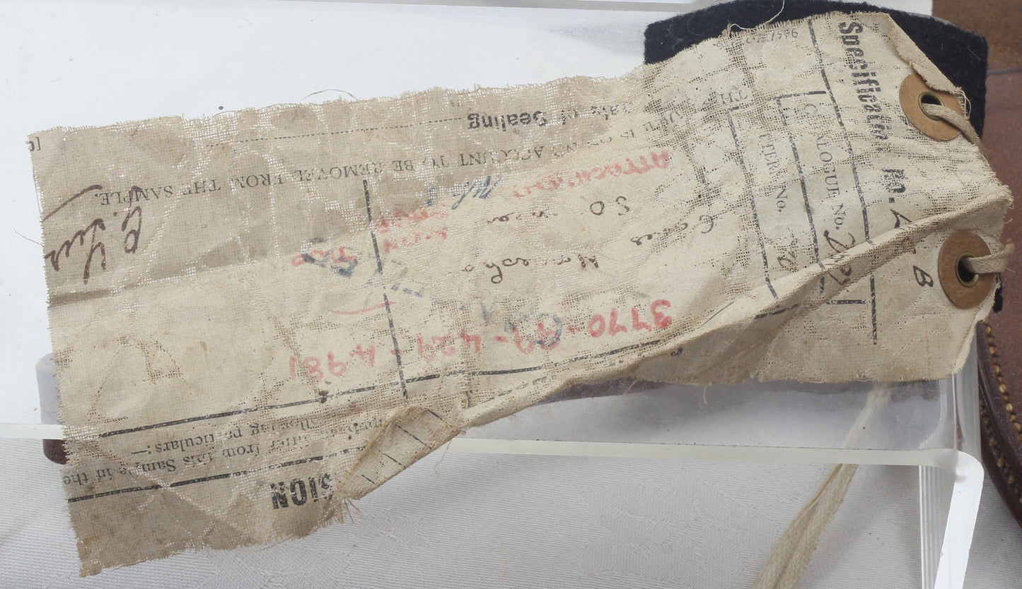 WWI 1915 British Military Spare Horseshoe Case with Sword Frog & Sealed Standard Pattern
