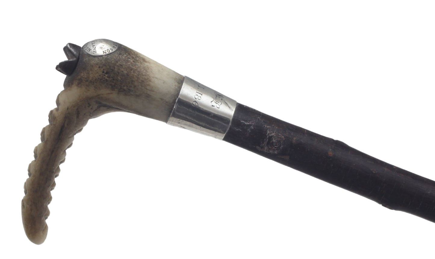 1863 Ladies Blackthorn Hunting Whip or Crop by Callow
