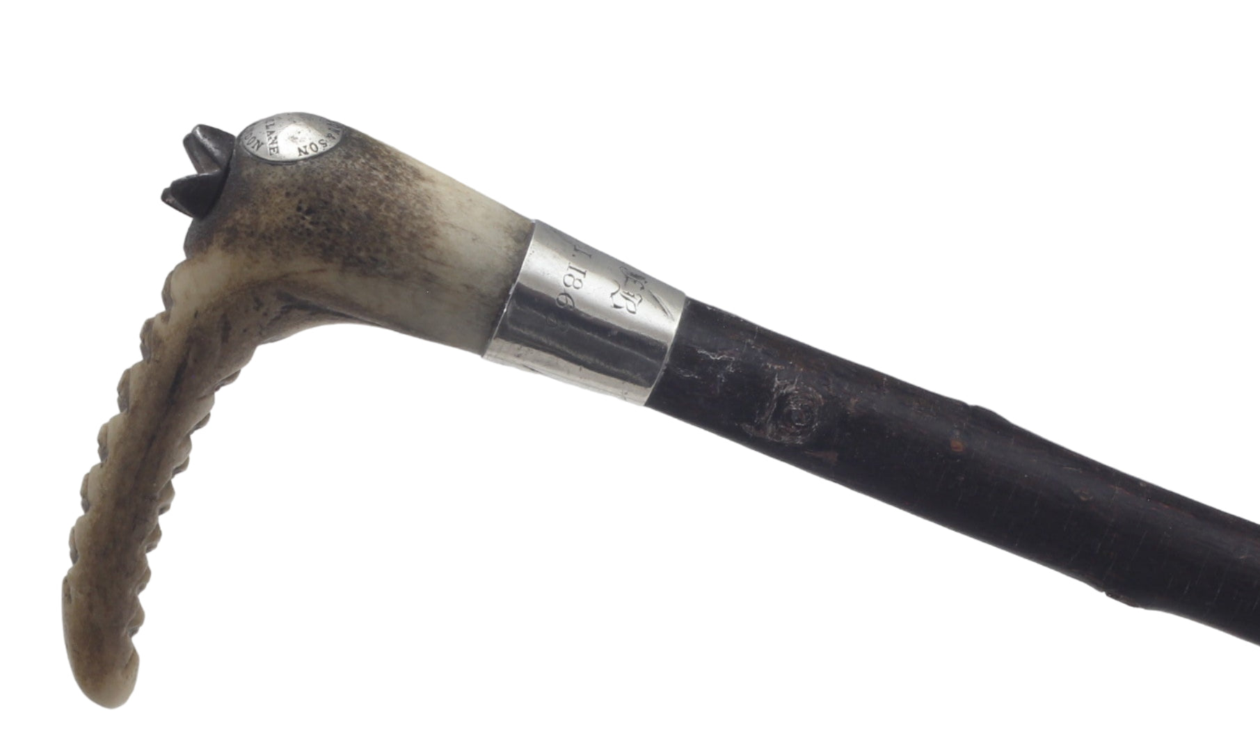 1863 Ladies Blackthorn Hunting Whip or Crop by Callow